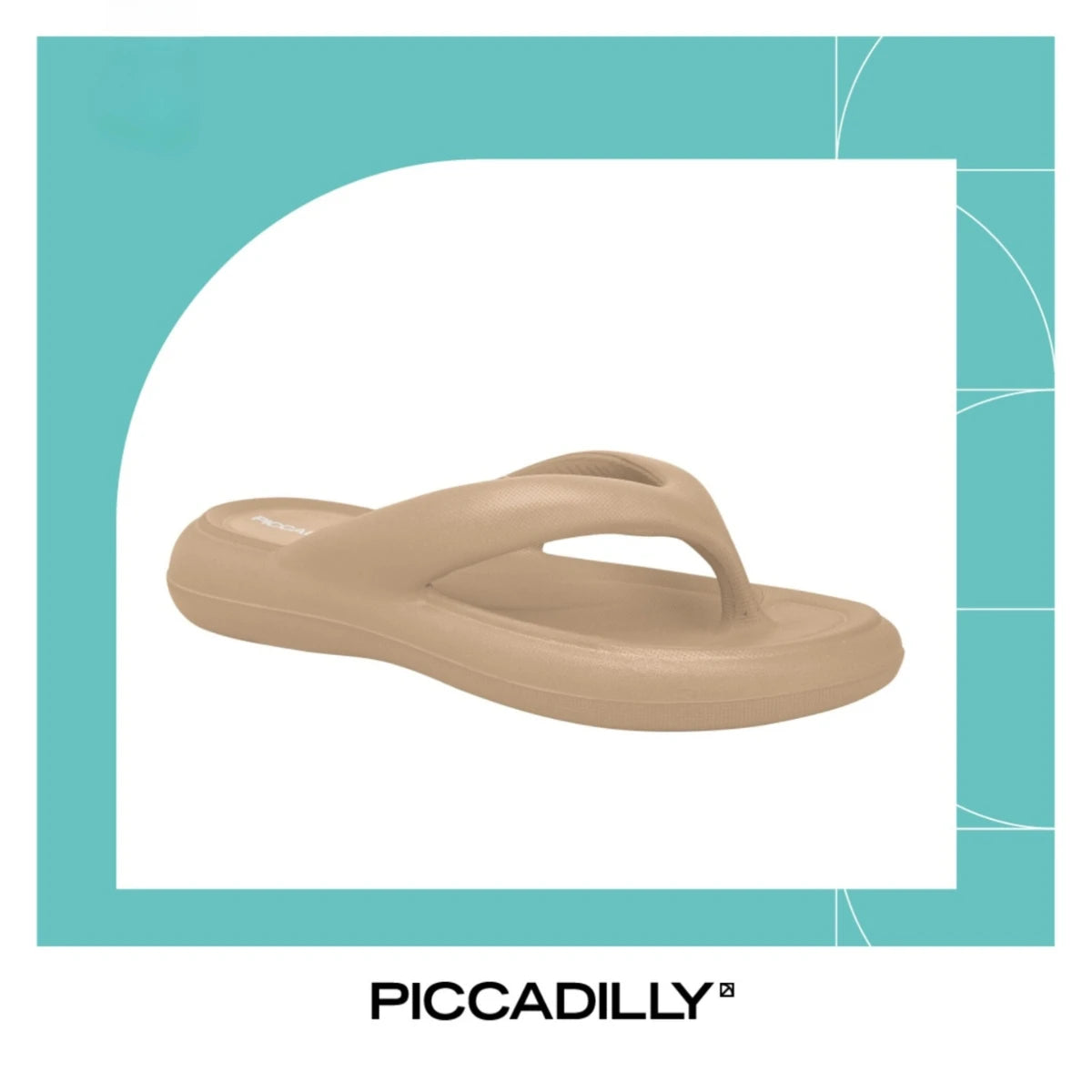 Piccadilly Chinelo Marshmallow Feminino – Ultraflexível, Leve e Confortável