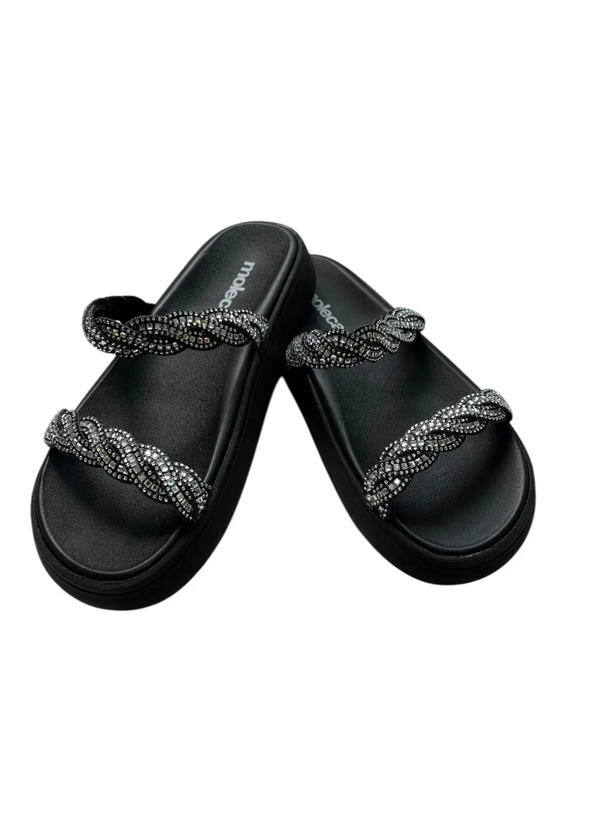 Sandália Feminina Papete Moleca com Strass – Conforto, Praticidade e Estilo