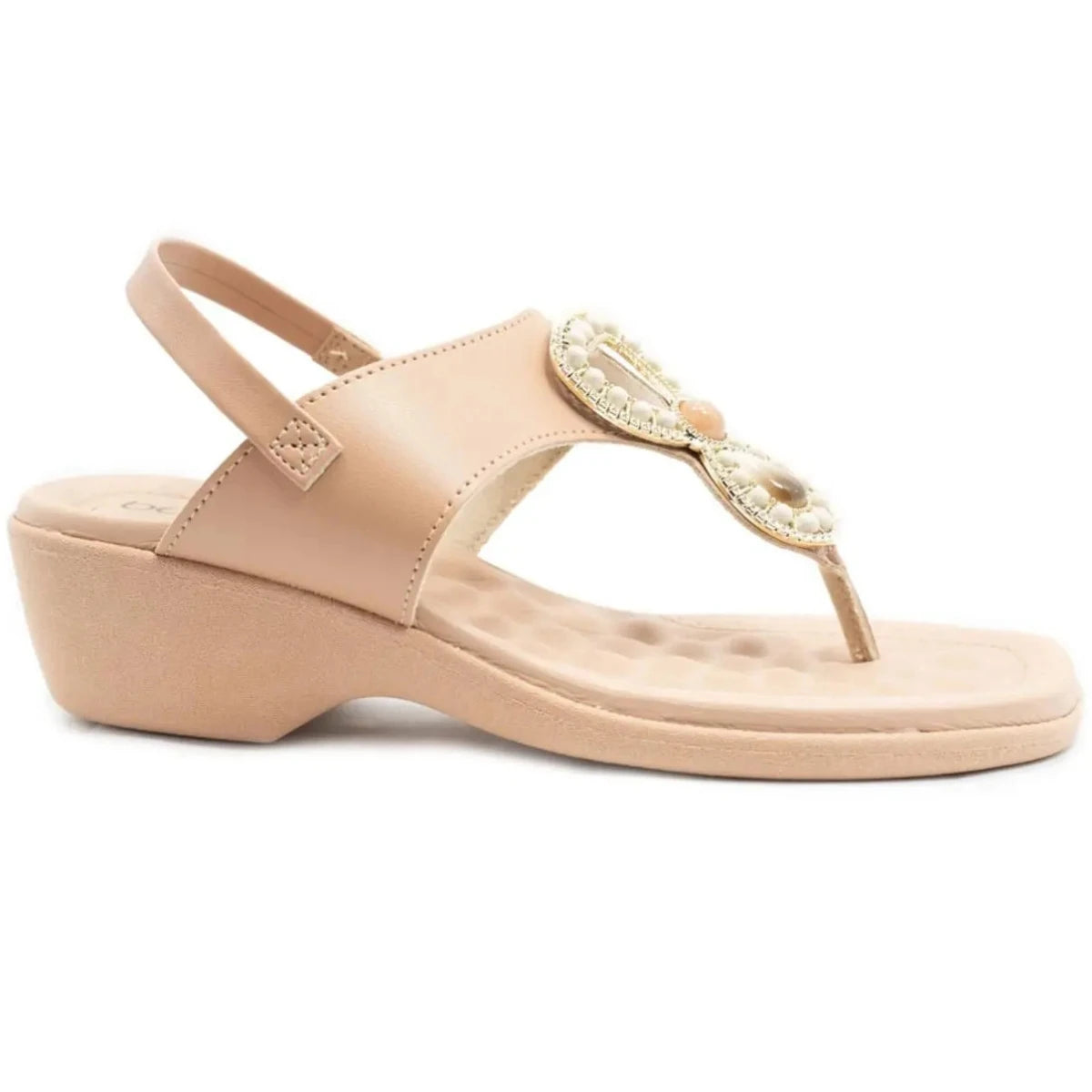 Sandália Anabela Beira Rio com Pedraria – Conforto e Elegância para o Dia e a Noite