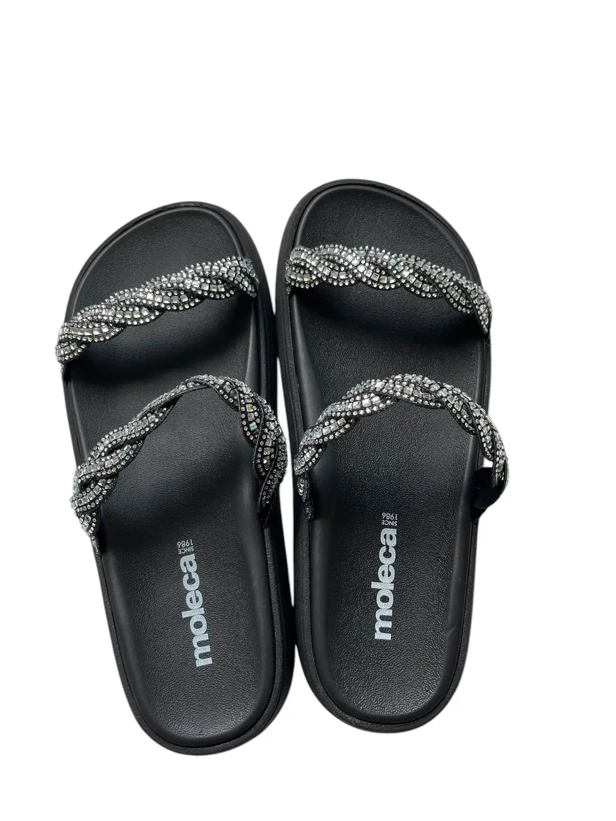 Sandália Feminina Papete Moleca com Strass – Conforto, Praticidade e Estilo