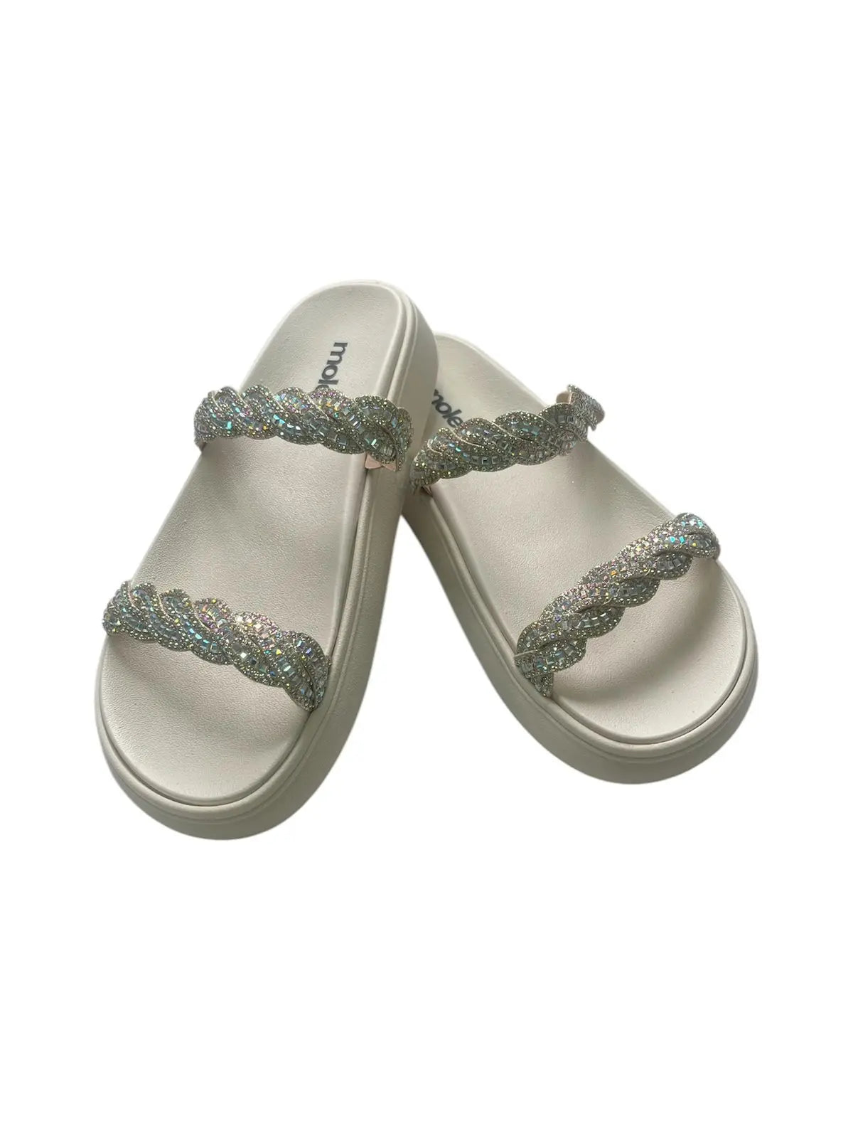 Sandália Feminina Papete Moleca com Strass – Conforto, Praticidade e Estilo