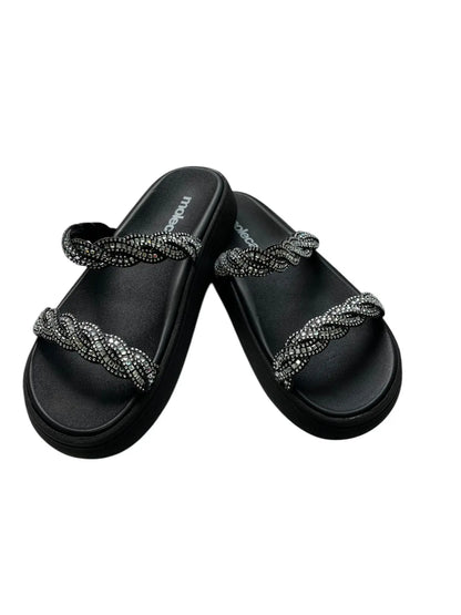 Sandália Feminina Papete Moleca com Strass – Conforto, Praticidade e Estilo