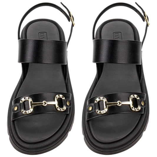 Sandália Papete Feminina Moleca Flatform Soft Confortável Original